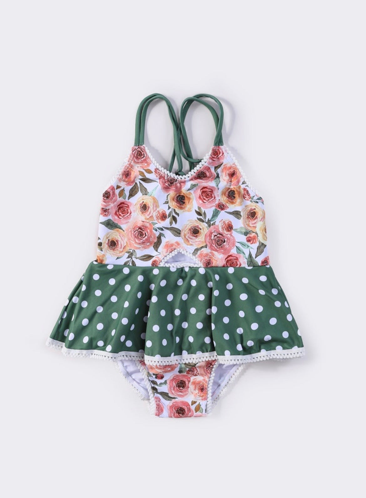 Floral one piece swim