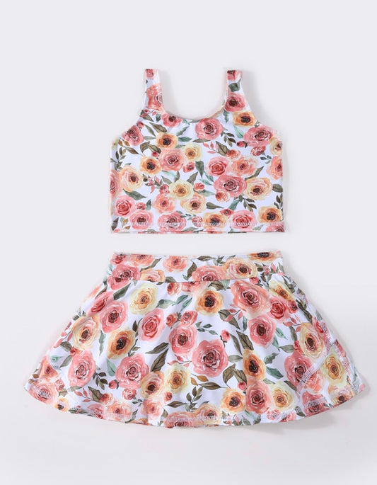 Two piece floral swim